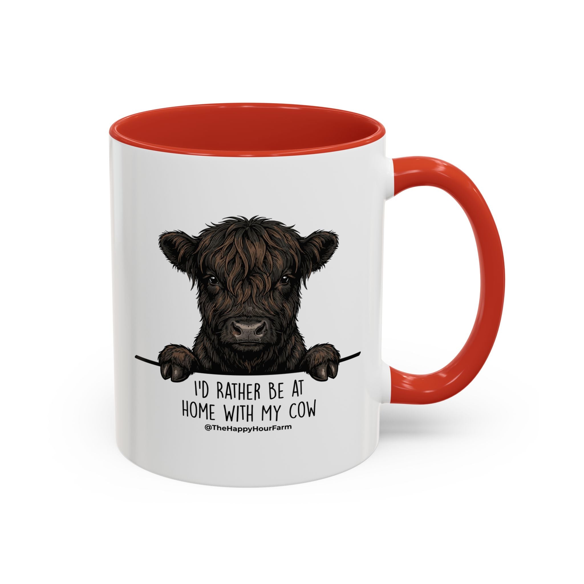 I'd Rather Be at Home With My Cow Coffee Mug