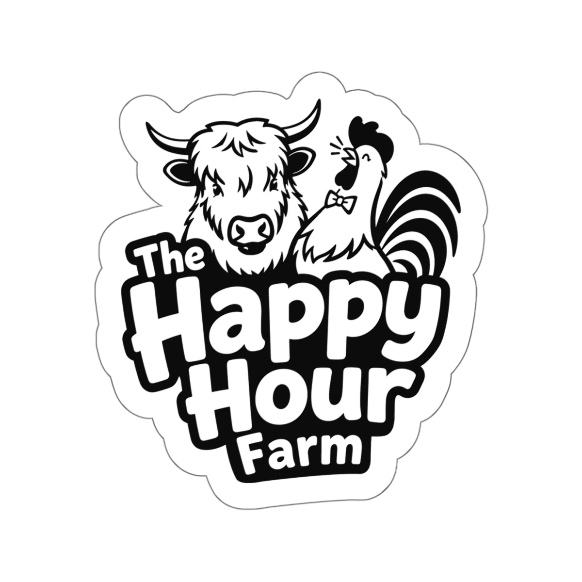 The Happy Hour Farm Logo 2 Sticker
