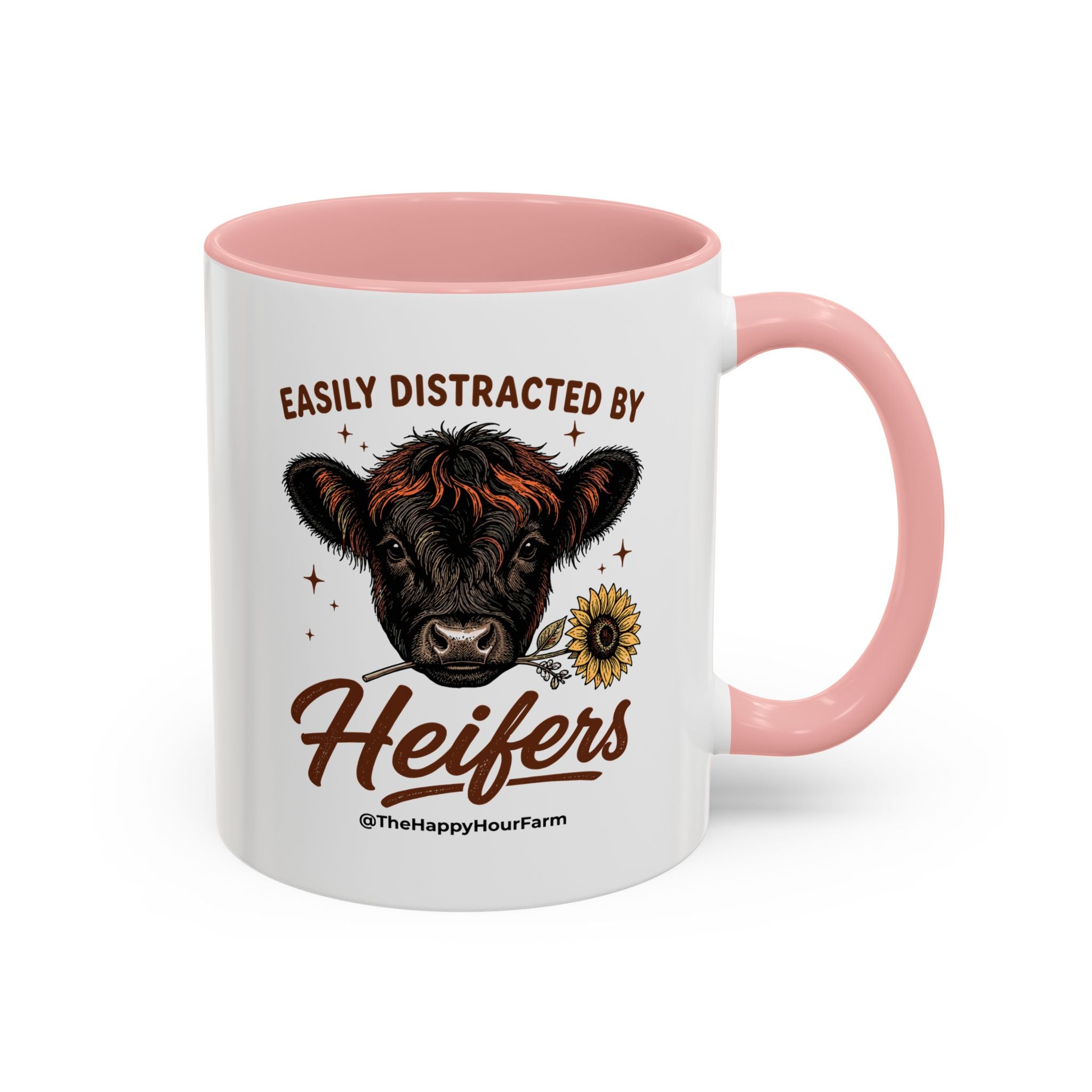 Easily Distracted by Heifer Coffee Mug