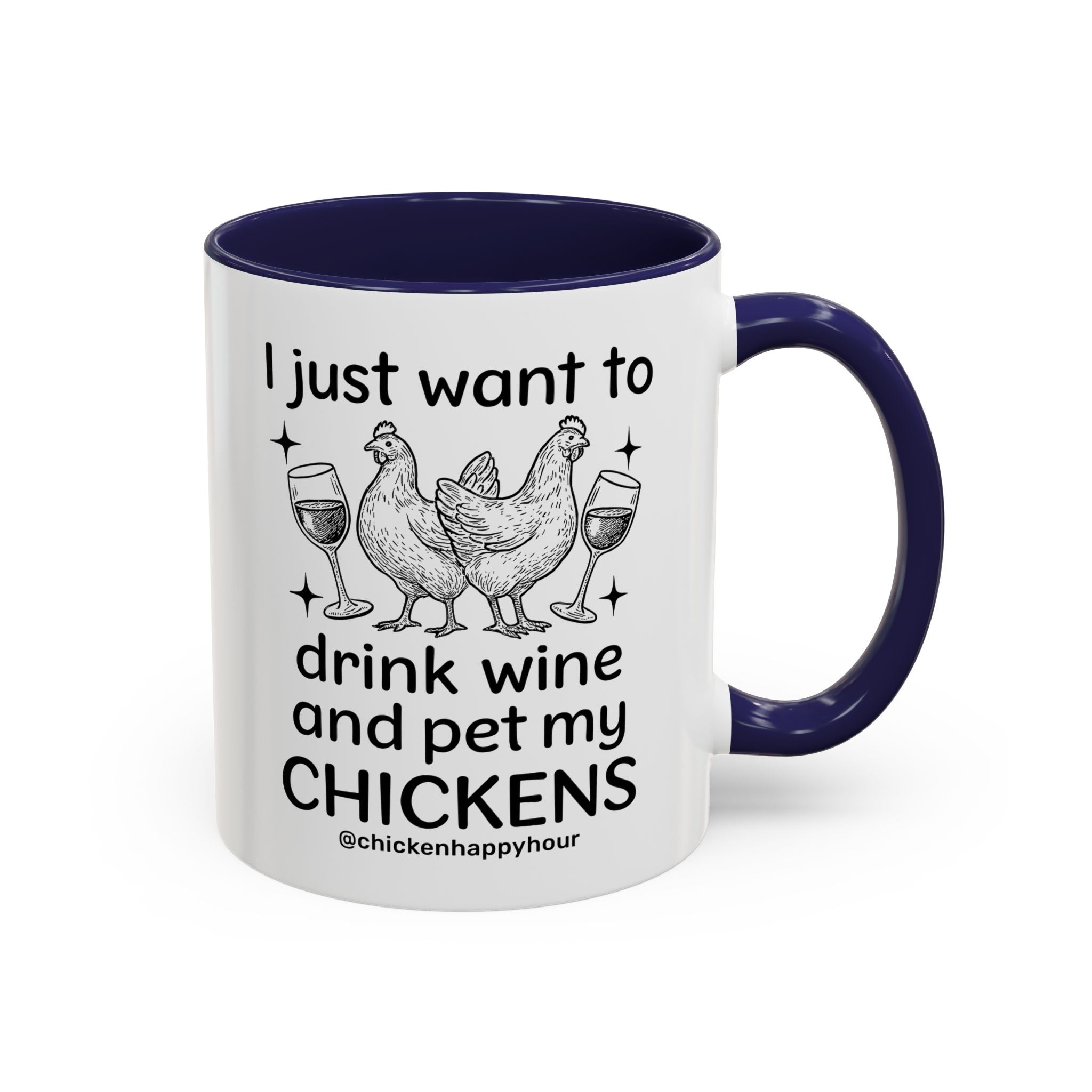 Wine and Chickens Coffee Mug