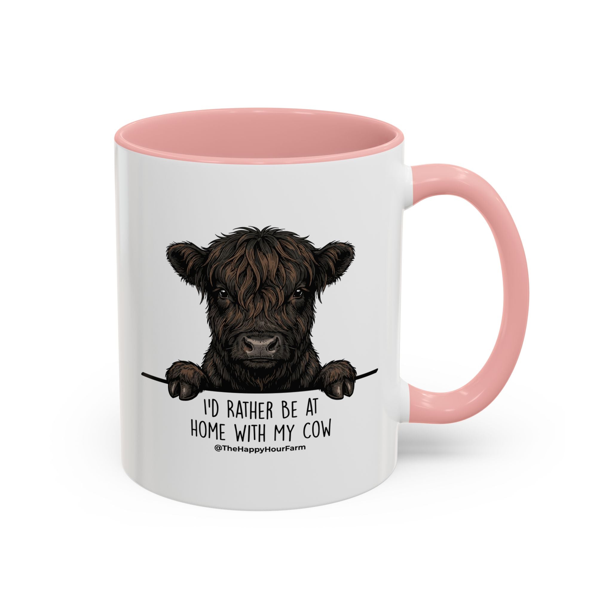 I'd Rather Be at Home With My Cow Coffee Mug