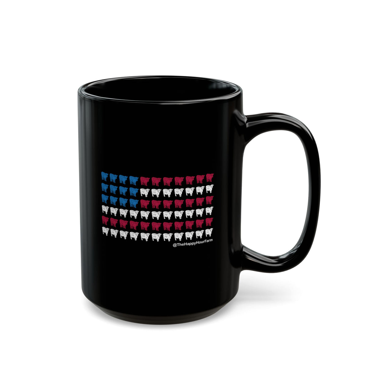American Flag Cows Coffee Mug