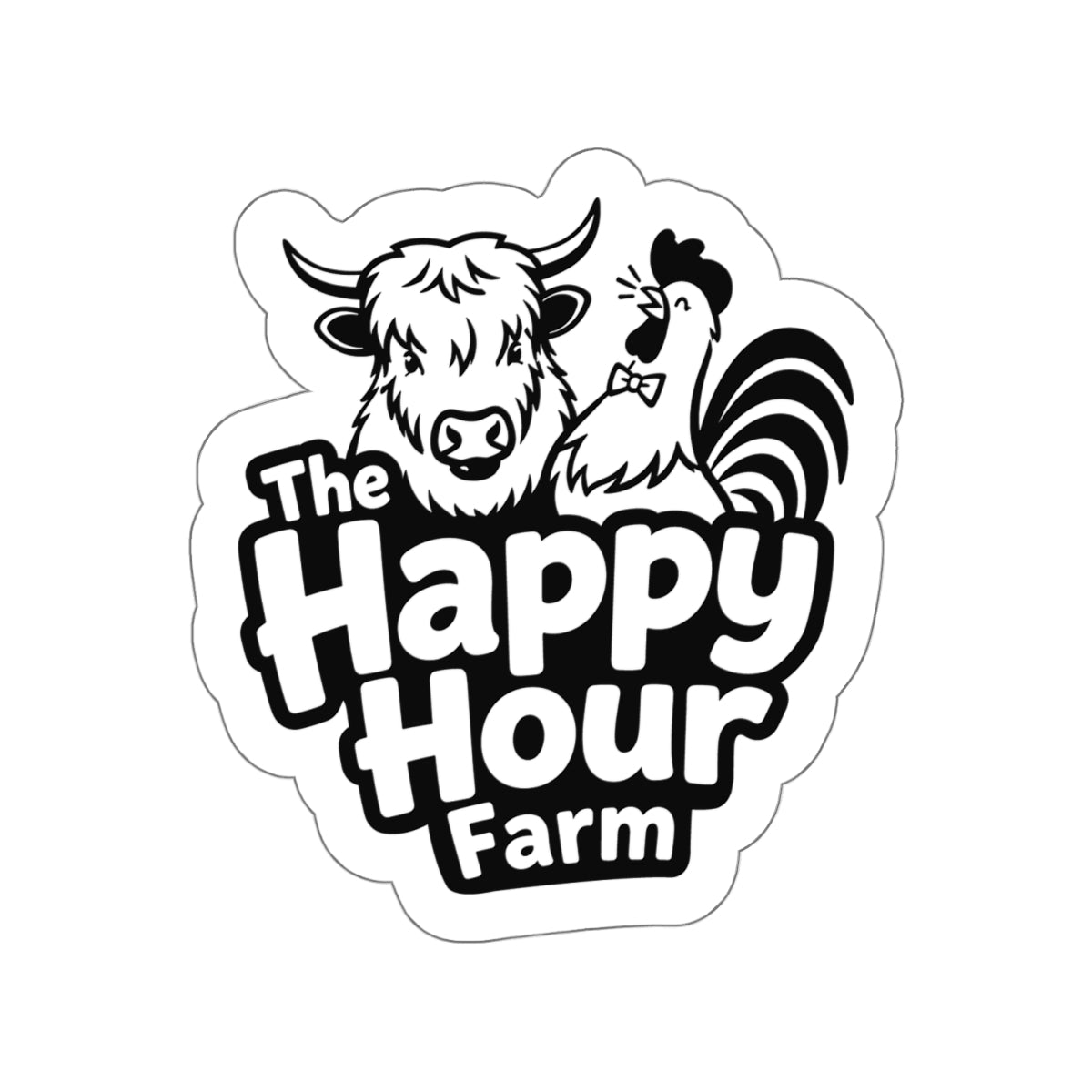 The Happy Hour Farm Logo 2 Sticker