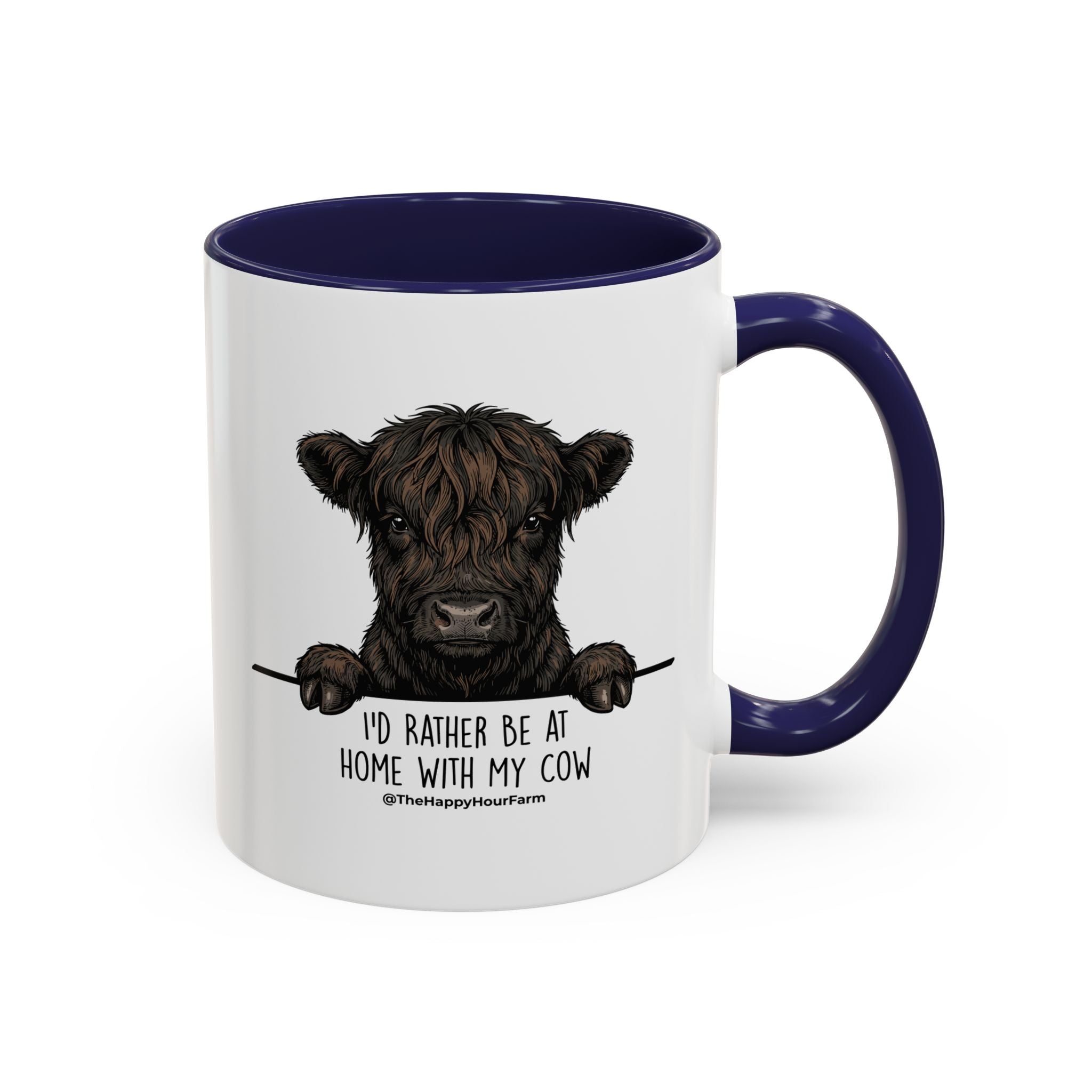 I'd Rather Be at Home With My Cow Coffee Mug