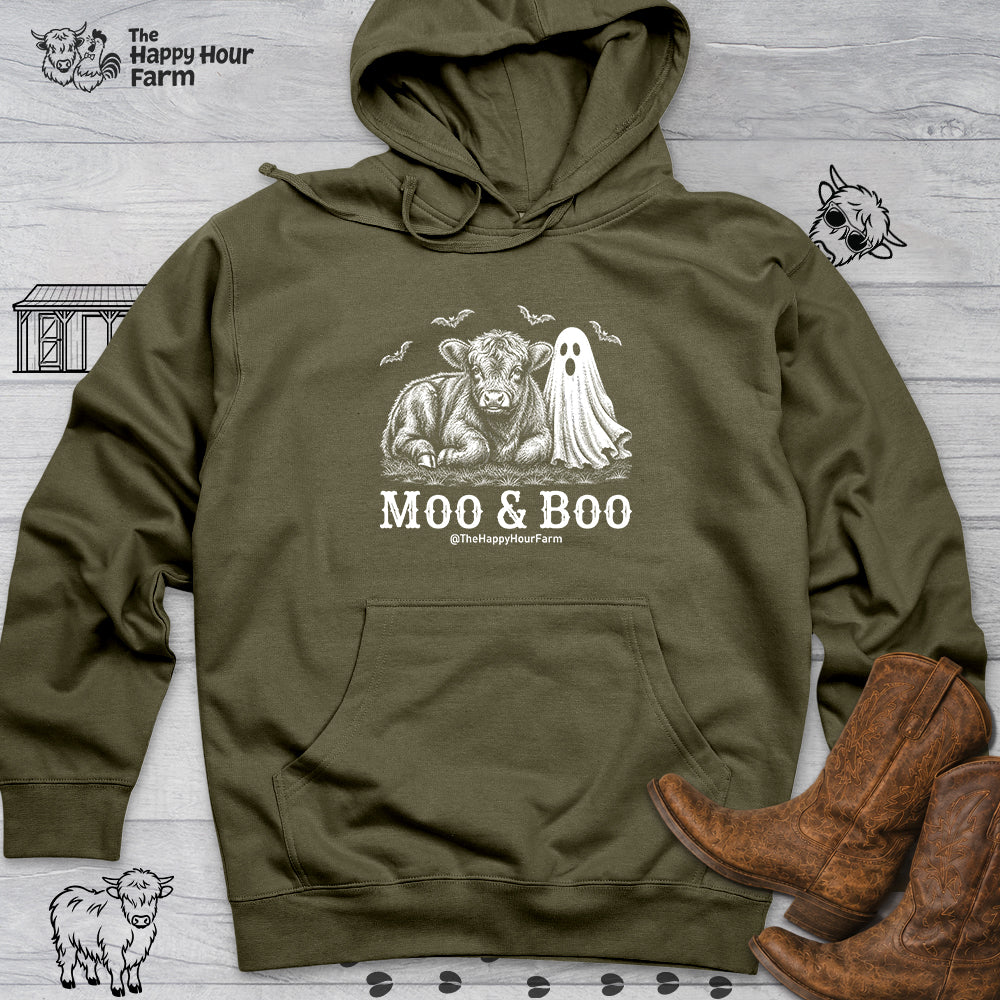 Moo & Boo Hooded Sweatshirt