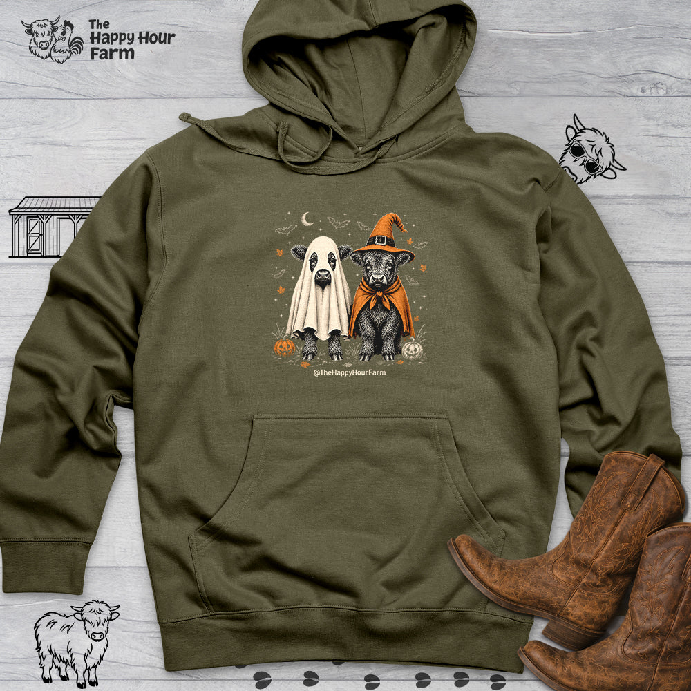 Halloween Cow Hooded Sweatshirt