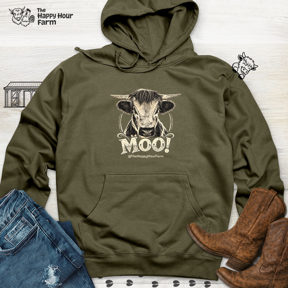 Moo! Hooded Sweatshirt