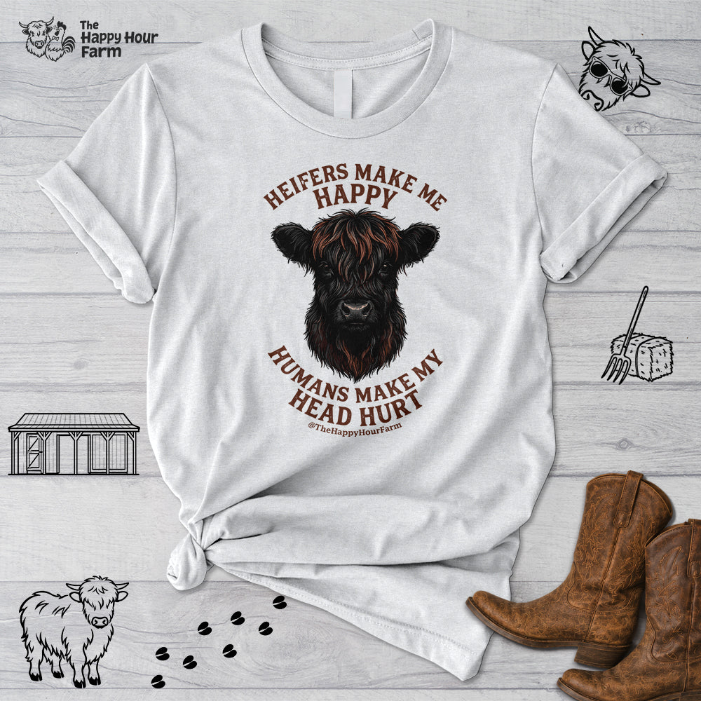 Heifer Маkе Me Happy Unisex Tee