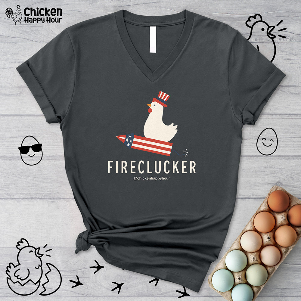 FIRECLUCKER V-Neck Tee