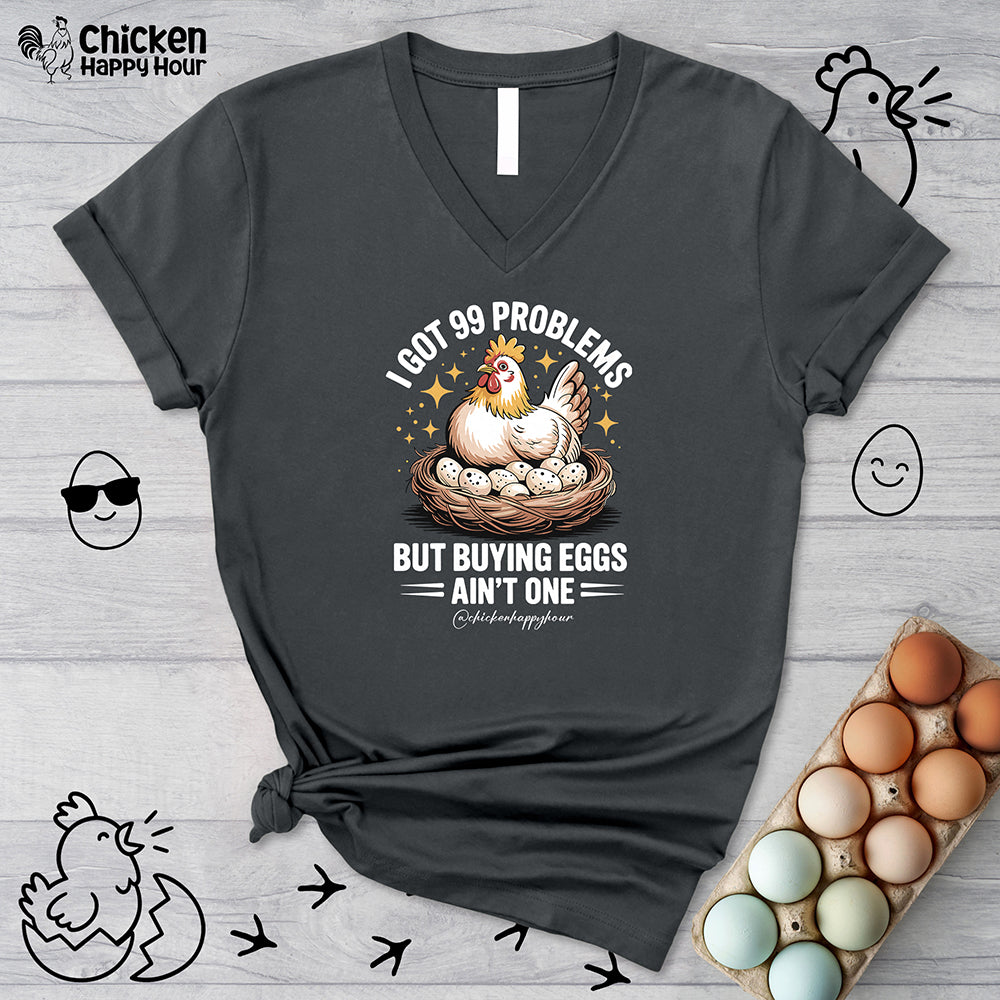 Buying Eggs V-Neck Tee