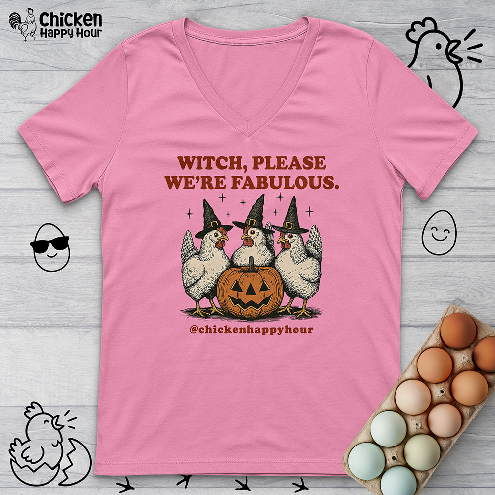 Witch Please We're Fabulous V-Neck Tee