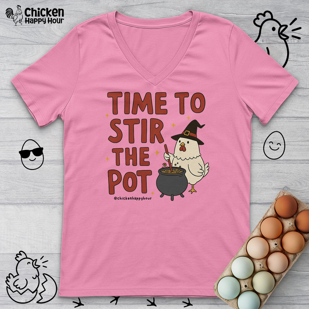 Time To Stir the Pot V-Neck Tee