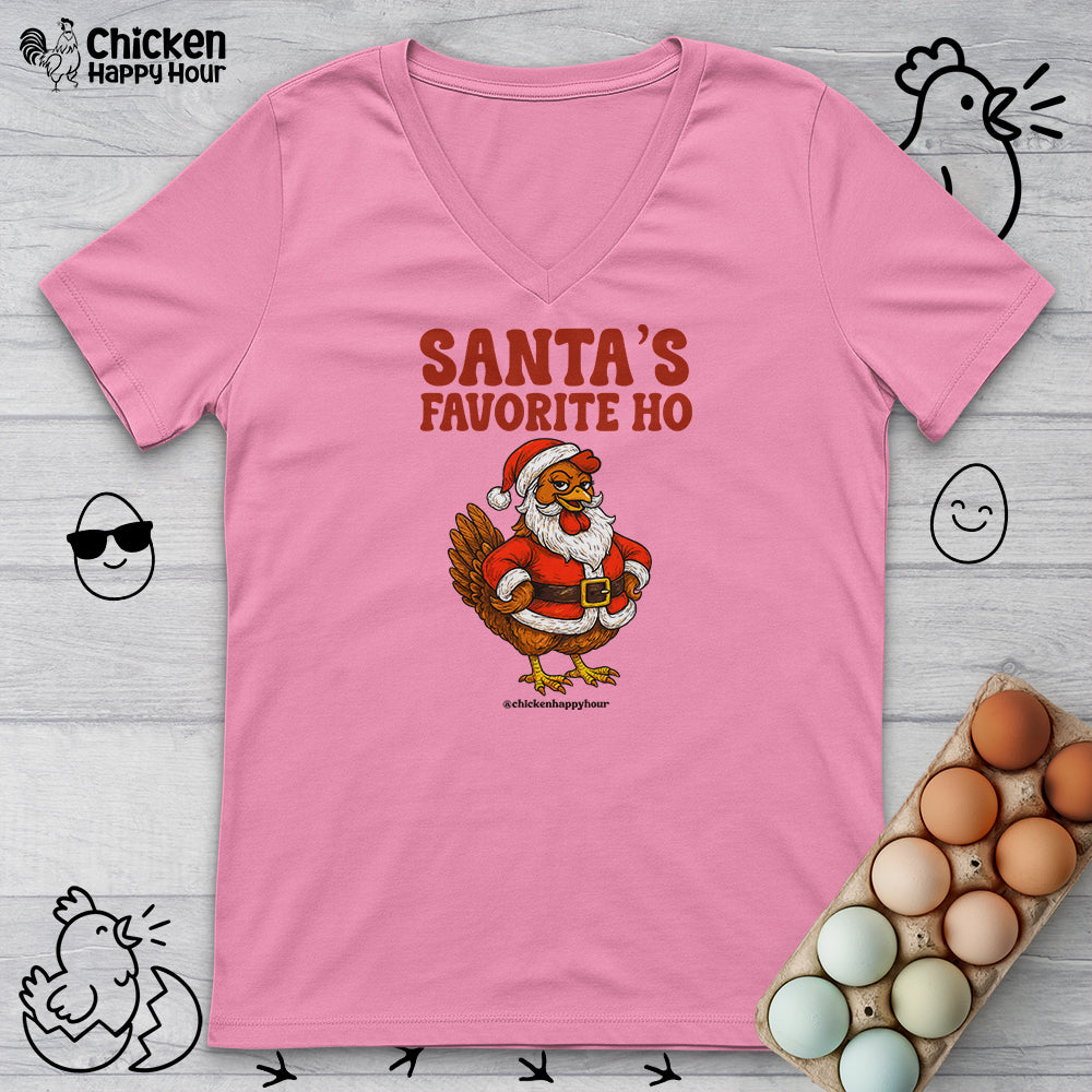 Santa’s Favorite Ho V-Neck Tee
