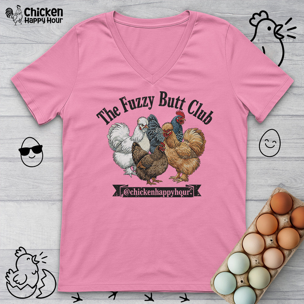 The Fuzzy Butt Club V-Neck Tee