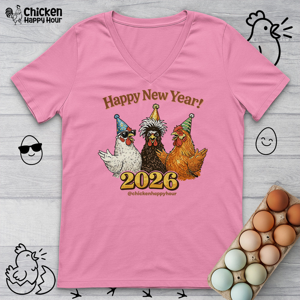 Happy New Year V-Neck Tee