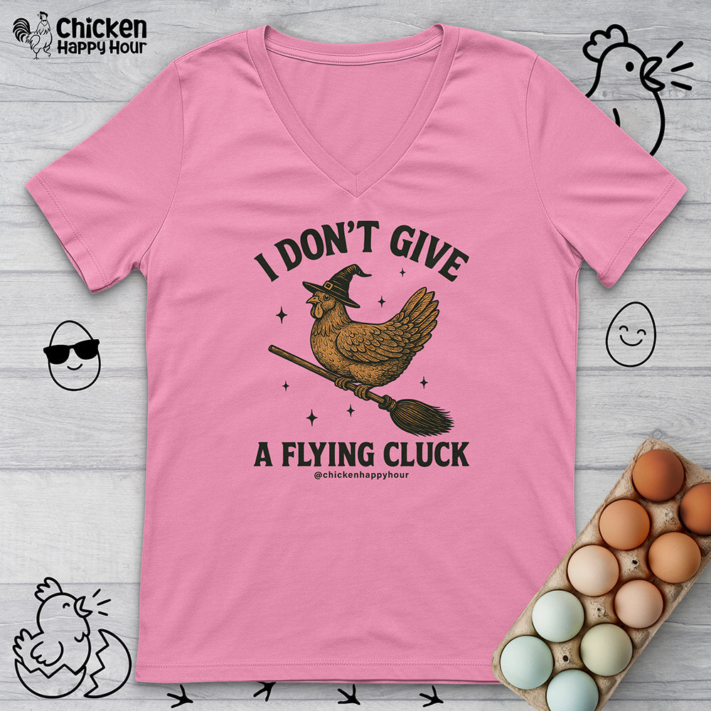 I Don't Give a Flying Cluck V-Neck Tee