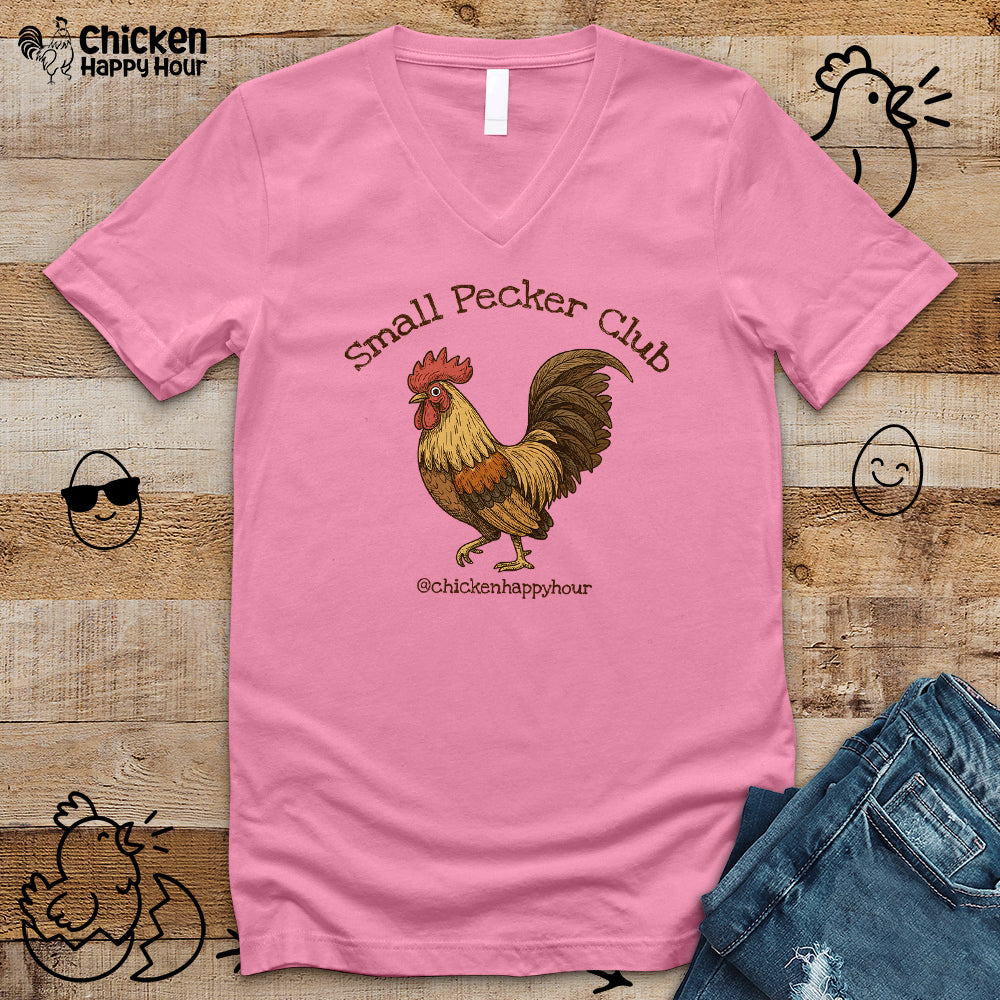 Small Pecker Club V-Neck Tee