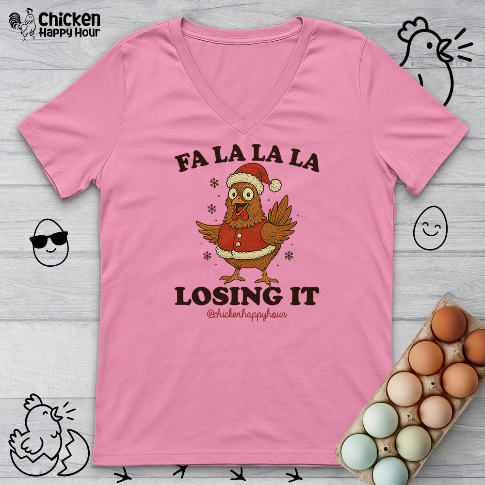 FA LA LA LA Losing It 2 V-Neck Tee