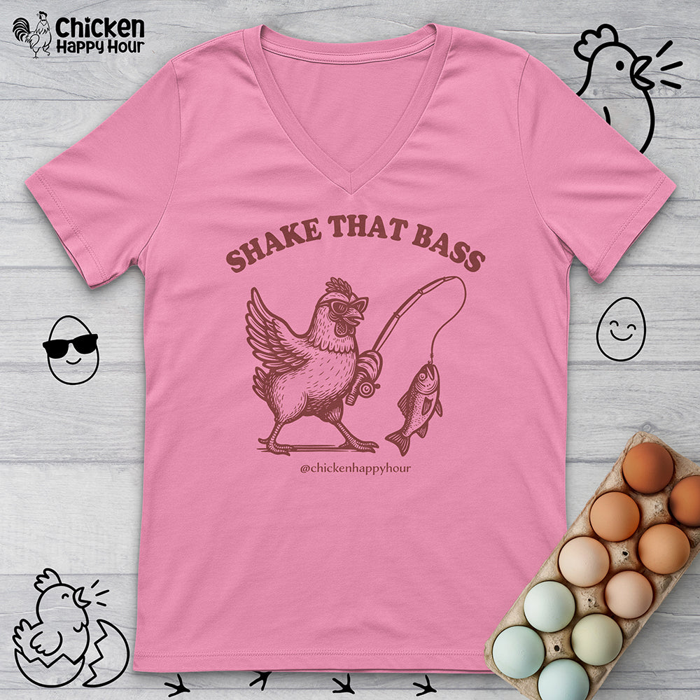 Shake That Bass V-Neck Tee