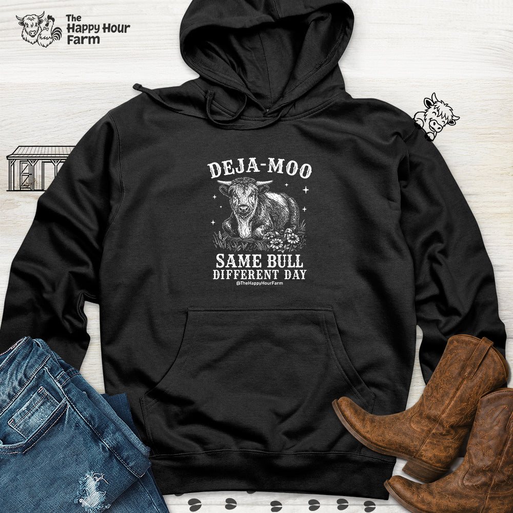 Deja-Moo Hooded Sweatshirt
