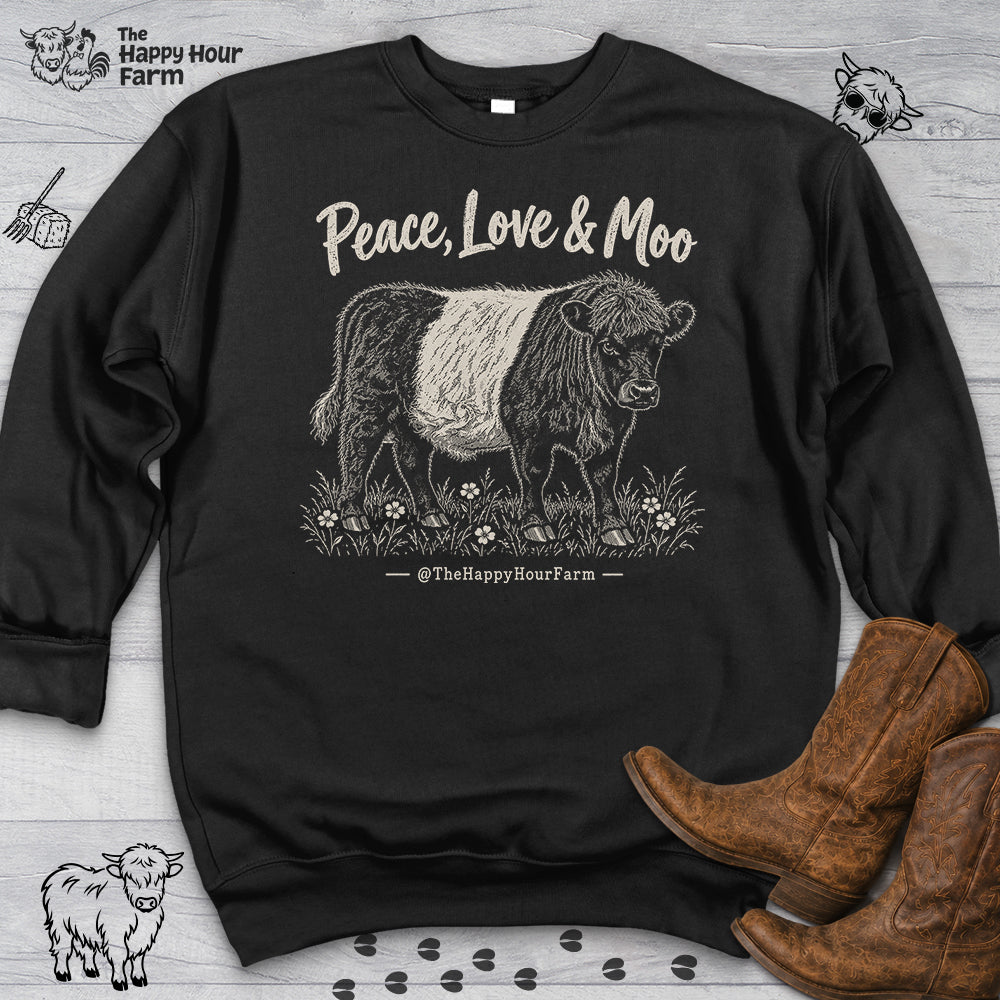 Peace, Love & Moo Sweatshirt