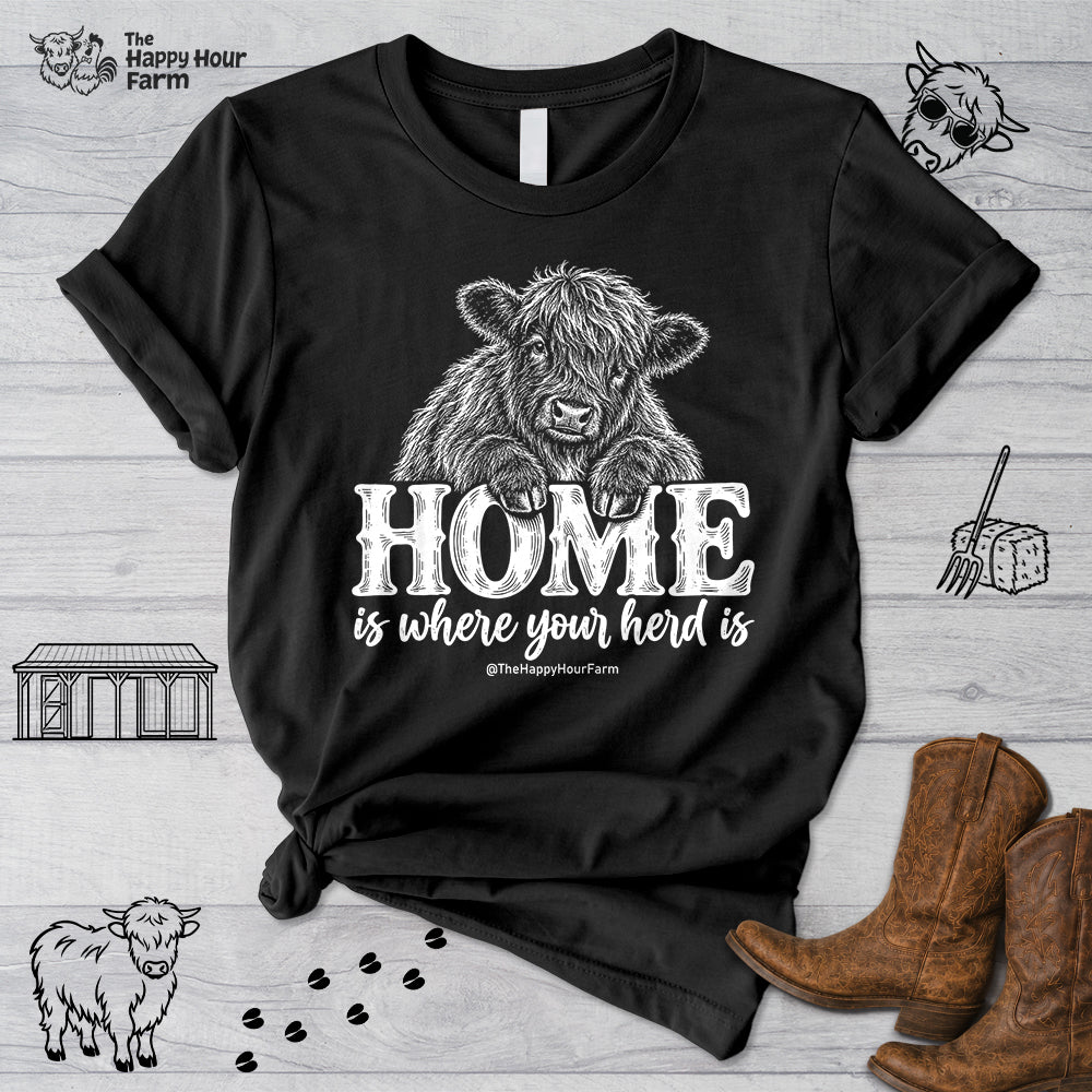 Home Is Where Your Herd Is Unisex Tee