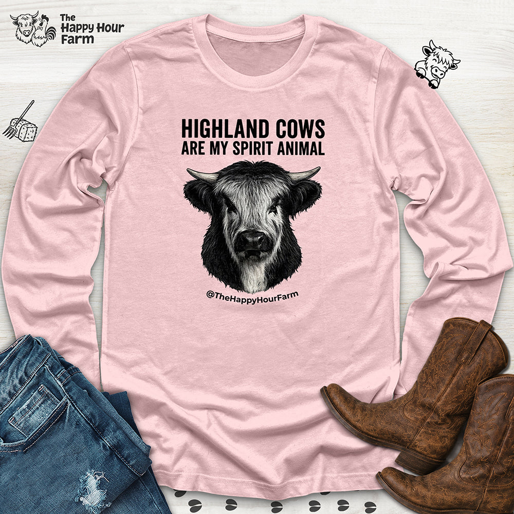 Highland Cows Are My Spirit Animal Long Sleeve
