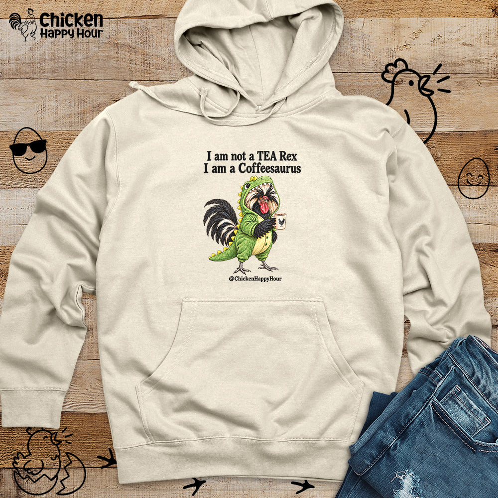 I Am a Coffeesaurus Hooded Sweatshirt