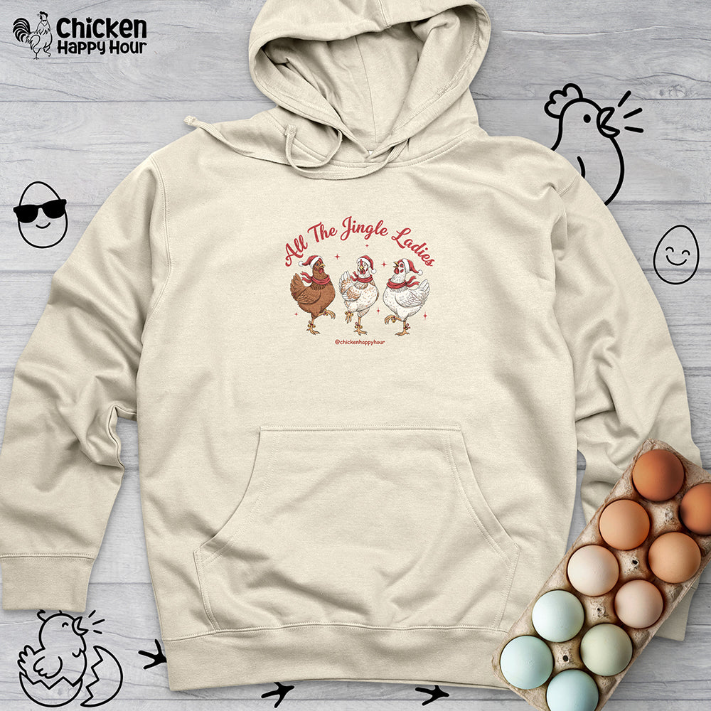 All the Jingle Ladies Hooded Sweatshirt