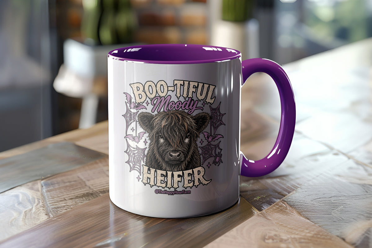 Bootiful Moody Heifer Coffee Mug