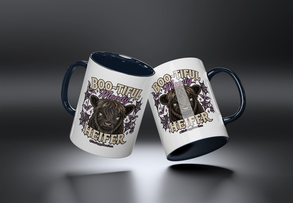 Bootiful Moody Heifer Coffee Mug
