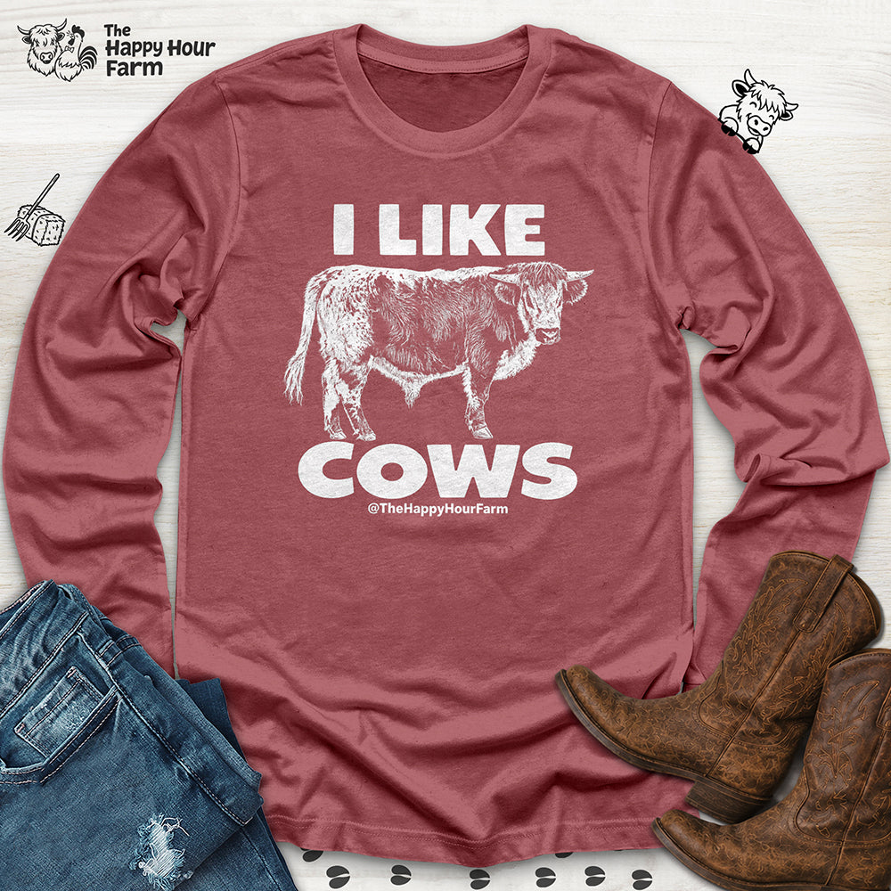 I Like Cows Long Sleeve