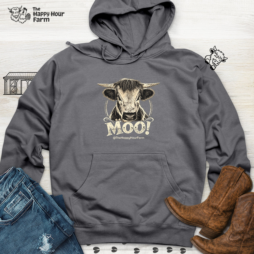 Moo! Hooded Sweatshirt