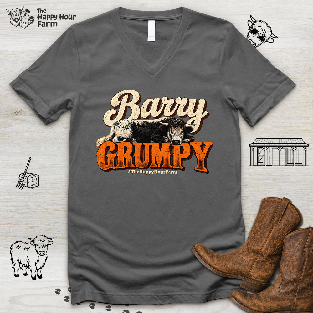 Barry Grumpy V-Neck Tee