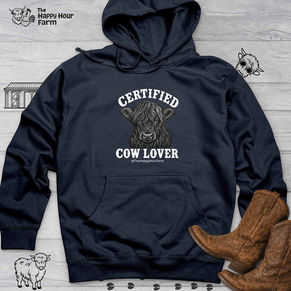 Certified Cow Lover Hooded Sweatshirt
