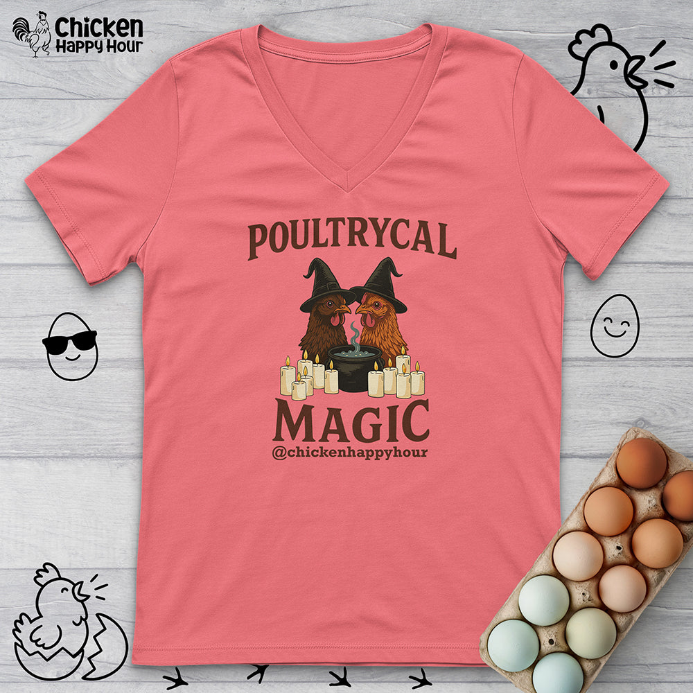 Poultrycal Magic V-Neck Tee