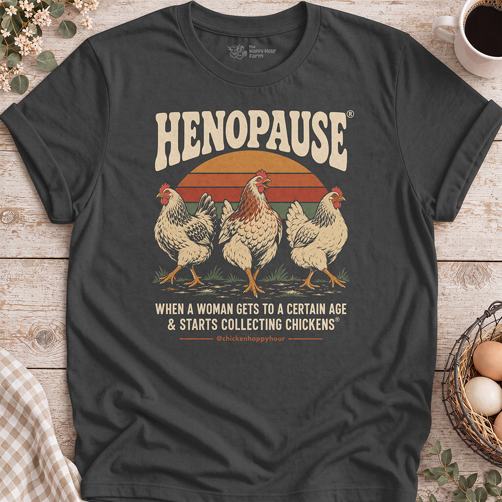 Henopause® – Retro Flock Era Unisex Tee