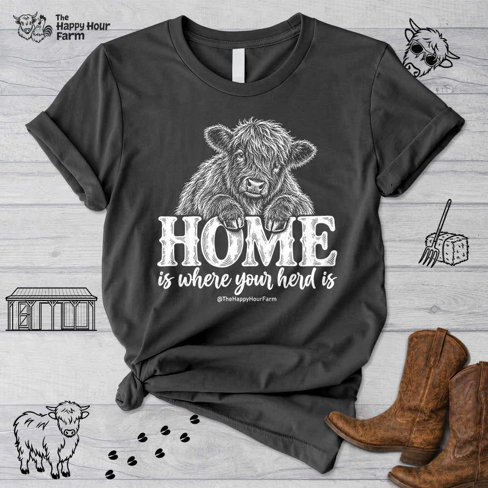 Home Is Where Your Herd Is Unisex Tee