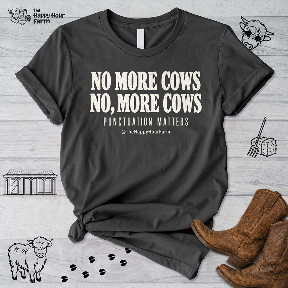Punctuation Matters Cow Unisex Tee