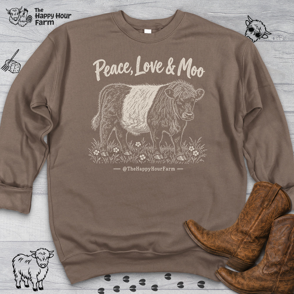 Peace, Love & Moo Sweatshirt