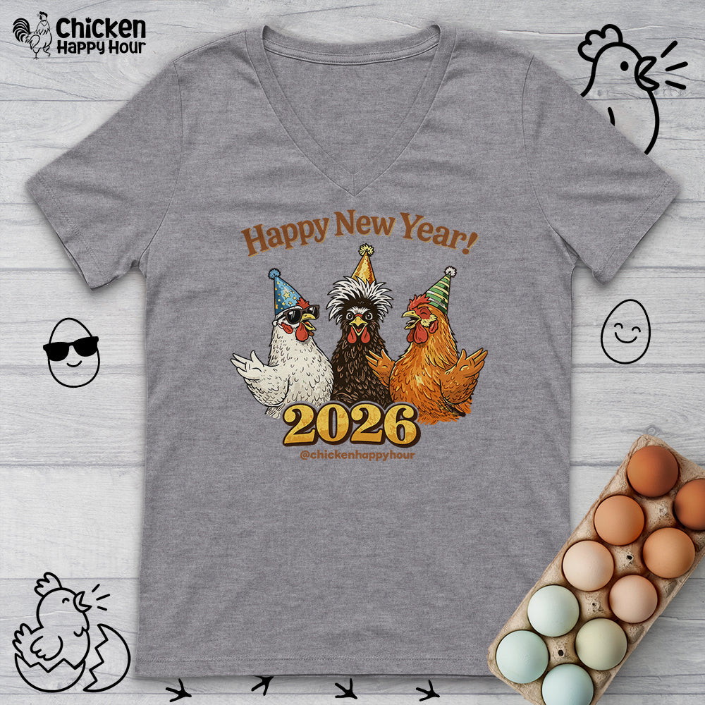 Happy New Year V-Neck Tee