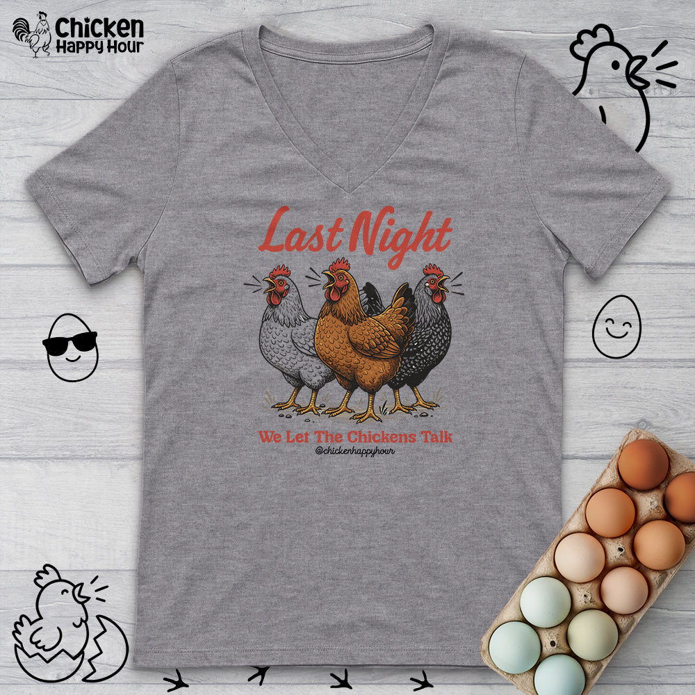 Last Night V-Neck Tee