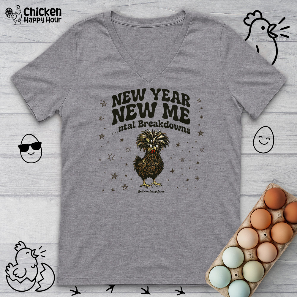 New Year New Me V-Neck Tee