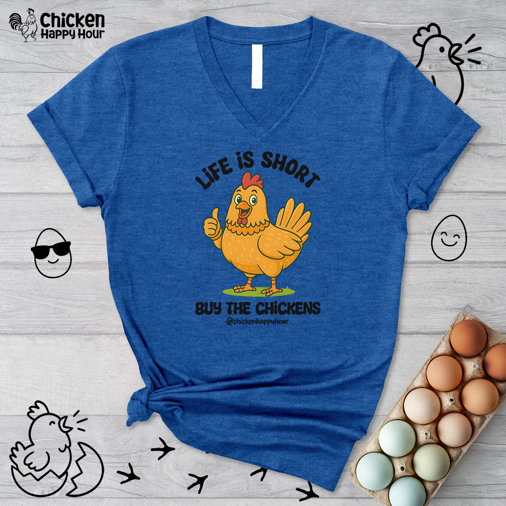 Life is Short V-Neck Tee
