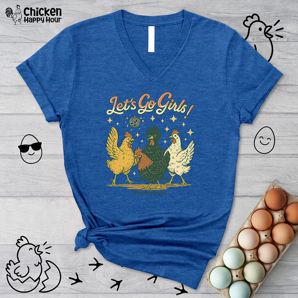 Let's Go Girls V-Neck Tee