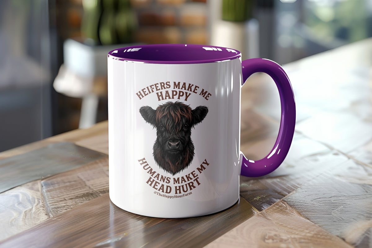 Heifer Make Me Happy Coffee Mug
