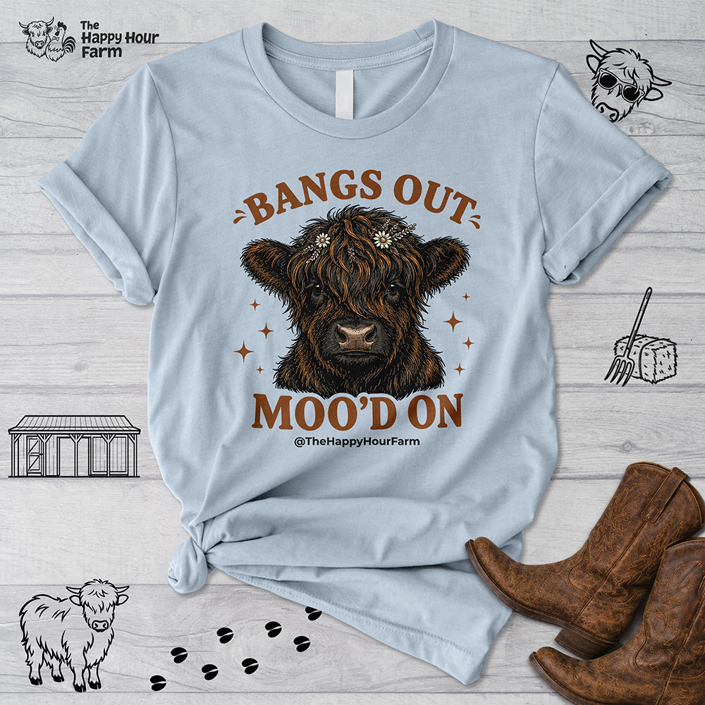 Bangs Out Moo'd On Unisex Tee