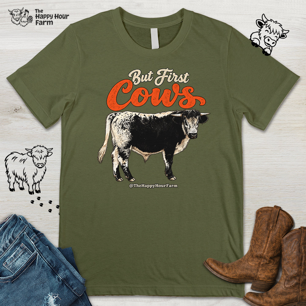 But First Cows Unisex Tee