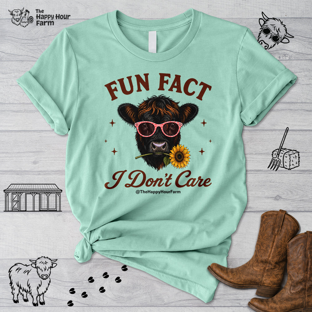 Fun Fact I Don't Care Unisex Tee