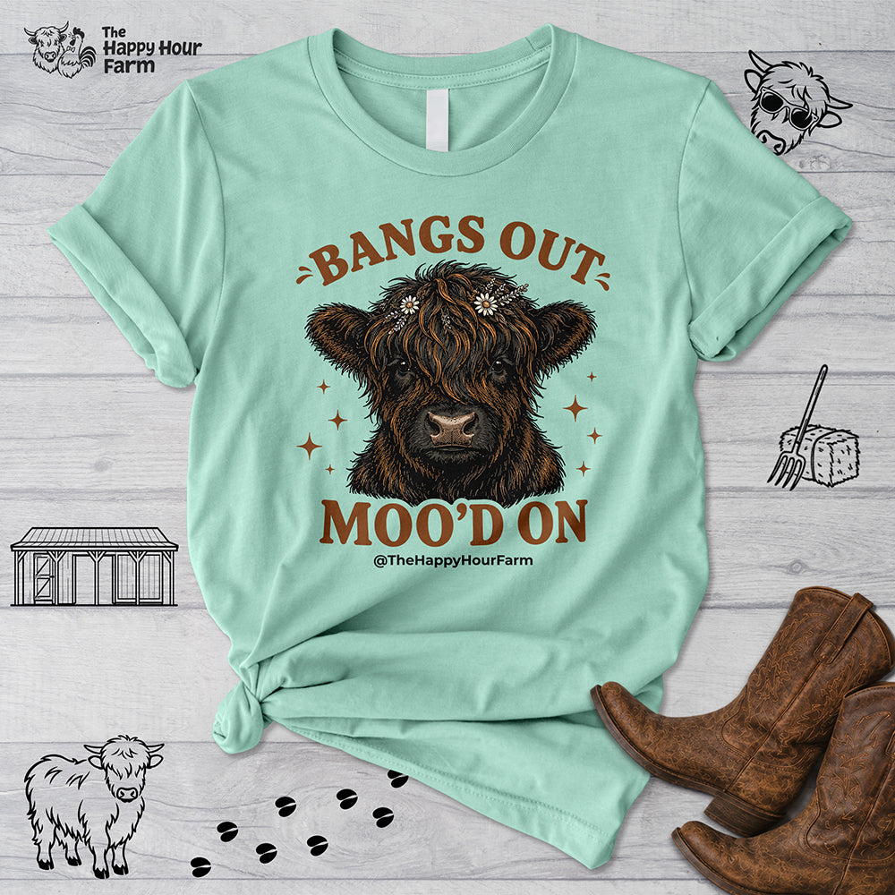 Bangs Out Moo'd On Unisex Tee